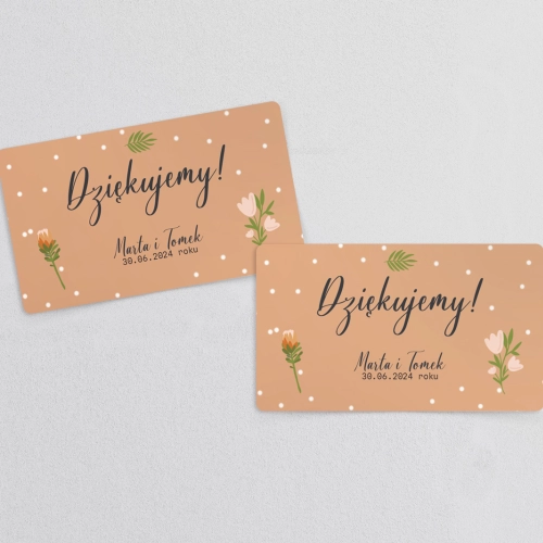 Naklejki na słoiczki weselne Butterflies - Arkusz 21 szt - Motyw 2