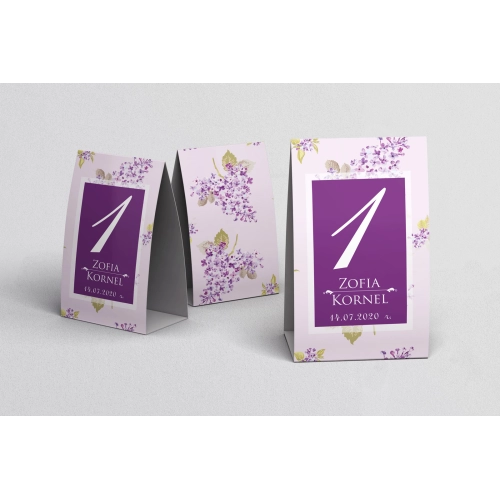 Numerki na stół Kwiatowe Pole Motyw 6