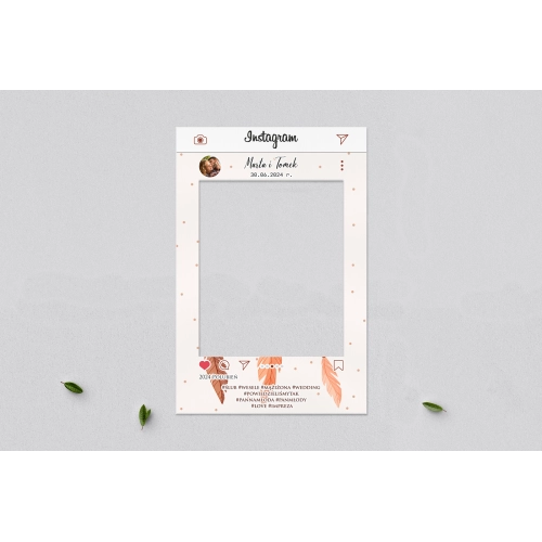 Ramka do zdjęć - Instagram Butterflies - Motyw 1