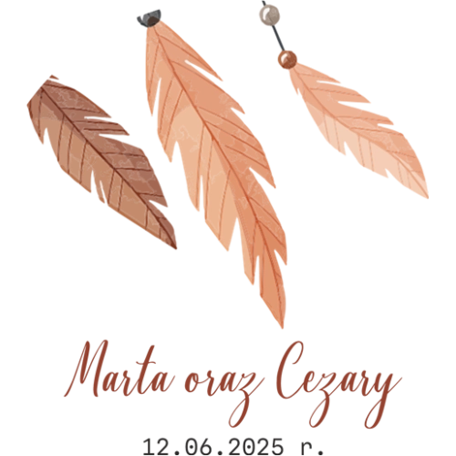 Topper na tort weselny - Butterflies - Motyw 1