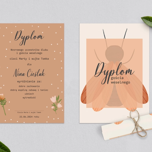 Dyplomy dla Dzieci - Butterflies - Motyw 2