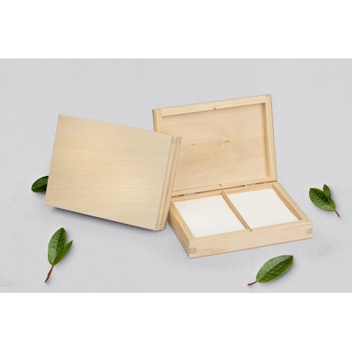 Pudełko na obrączki prostokątne naturalne