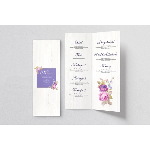 Menu Weselne Biała Stodoła - Motyw 6