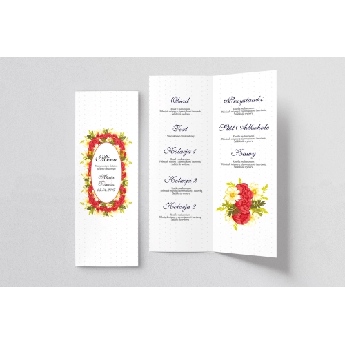 Menu Weselne Radosny Dzień Motyw 4
