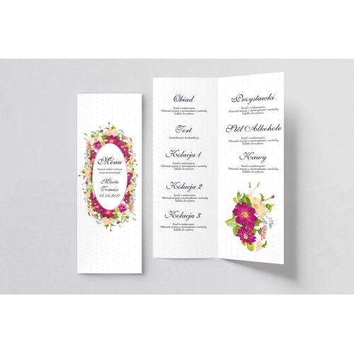 Menu Weselne Radosny Dzień Motyw 5