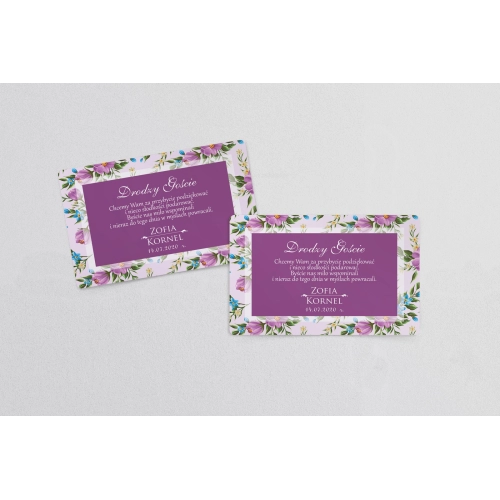 Naklejki na ciasto weselne Kwiatowe Pole Motyw 2