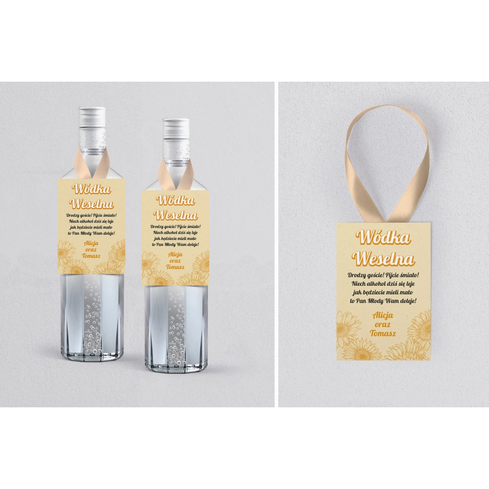 Zawieszka na alkohol Sunflowers - Motyw 1