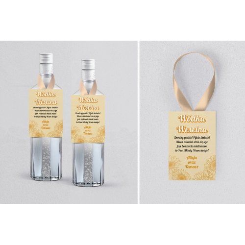 Zawieszka na alkohol Sunflowers - Motyw 1