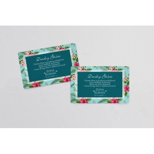 Naklejki na ciasto weselne Kwiatowe Pole Motyw 3