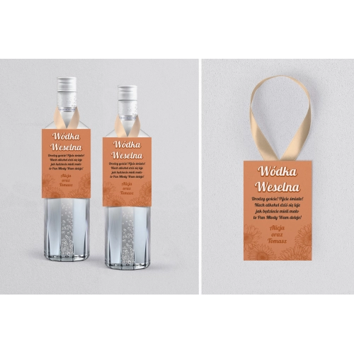 Zawieszka na alkohol Sunflowers - Motyw 2