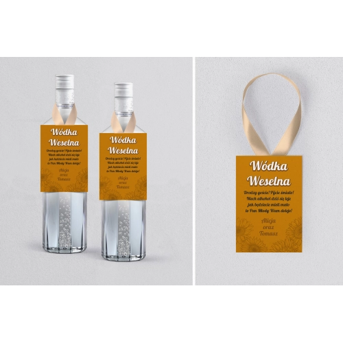 Zawieszka na alkohol Sunflowers - Motyw 3