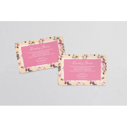 Naklejki na ciasto weselne Kwiatowe Pole Motyw 5