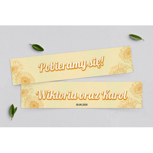 Tablice Rejestracyjne 2 szt. - Sunflowers Motyw 1