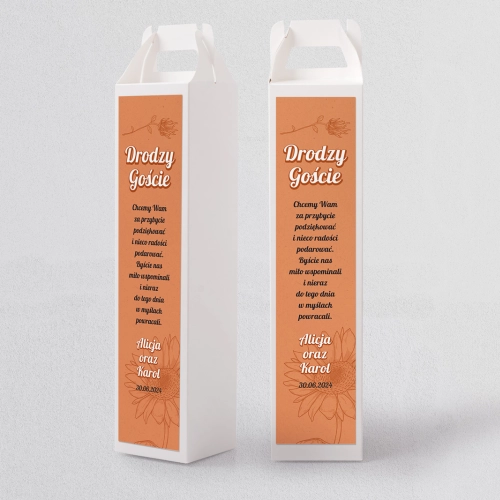 Pudełko na alkohol Sunflowers Motyw 2