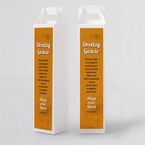 Pudełko na alkohol Sunflowers Motyw 3