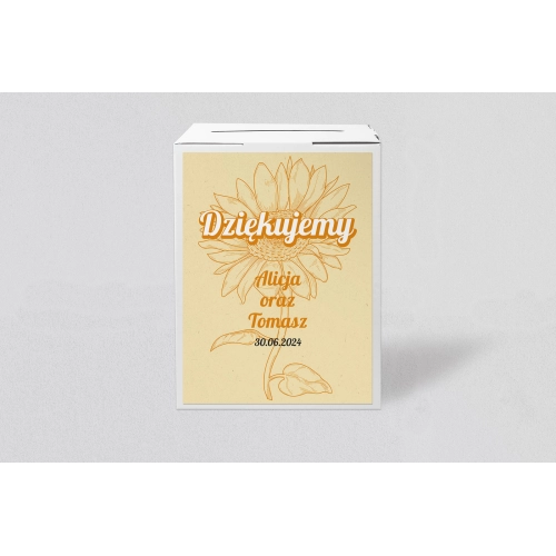 Pudełko na koperty i pieniądze Sunflowers Motyw 1