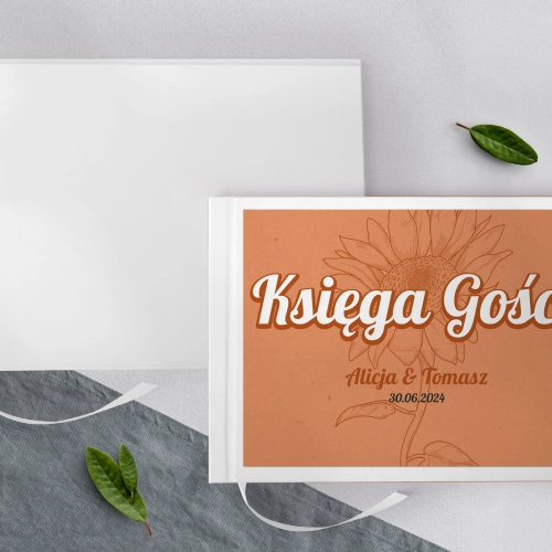 Księga Gości Weselnych Sunflowers Motyw 2