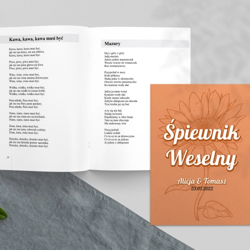 Śpiewnik Weselny - Sunflowers Motyw 2