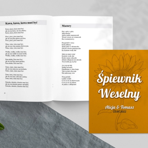 Śpiewnik Weselny - Sunflowers Motyw 3