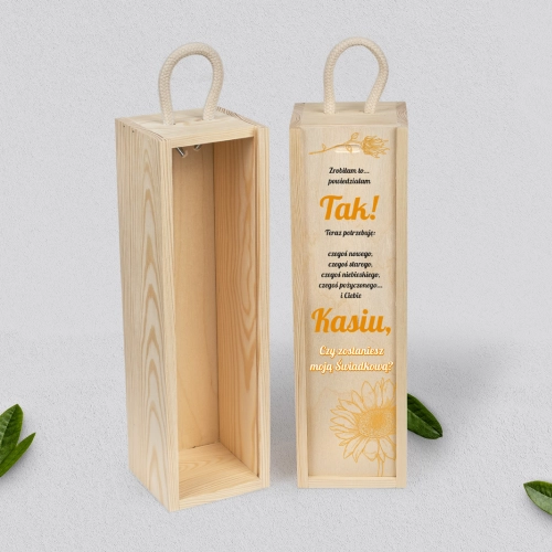 Prośba o Świadkowanie - SNW naturalna Sunflowers Motyw 1