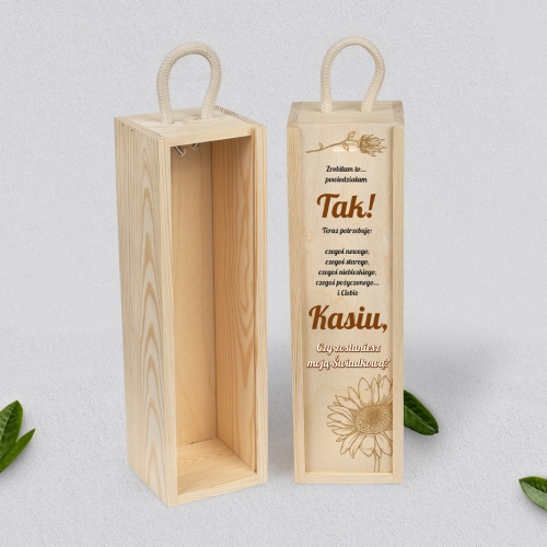 Prośba o Świadkowanie - SNW naturalna Sunflowers Motyw 3