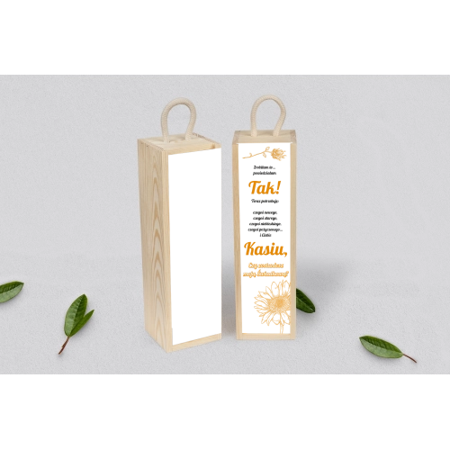 Prośba o&nbsp;Świadkowanie - SNW Akryl naturalna Sunflowers Motyw 1