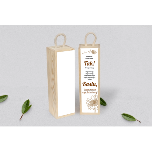 Prośba o&nbsp;Świadkowanie - SNW Akryl naturalna Sunflowers Motyw 3