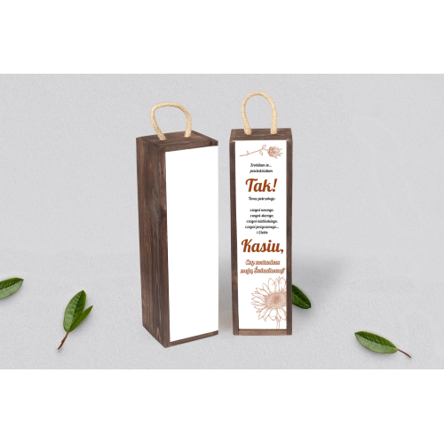 Prośba o&nbsp;Świadkowanie - SNW Akryl brązowa Sunflowers Motyw 2