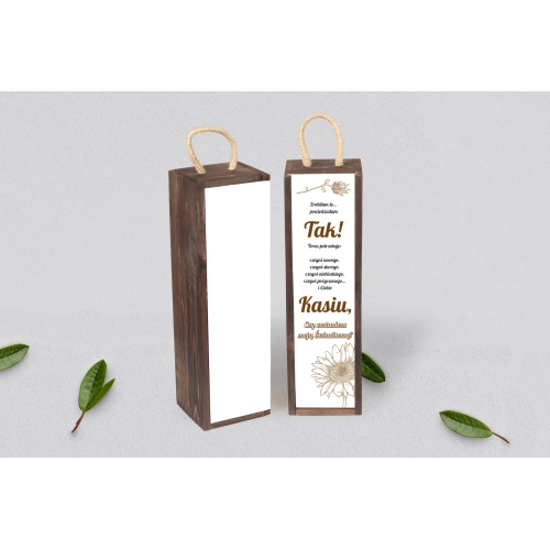 Prośba o&nbsp;Świadkowanie - SNW Akryl brązowa Sunflowers Motyw 3