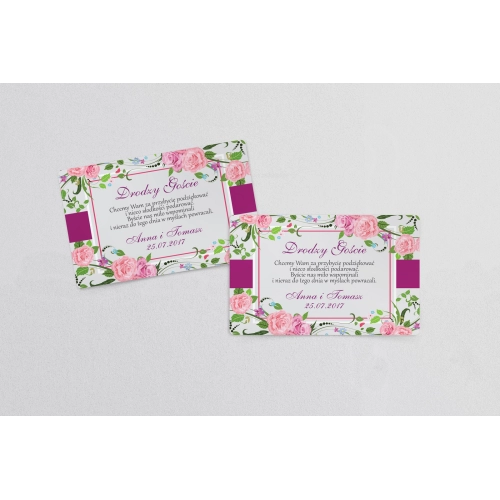 Naklejki na ciasto weselne Nasz Dzień Motyw 4