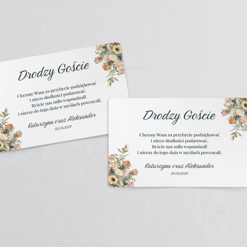 Naklejki na ciasto weselne Rustic Summer Motyw 2