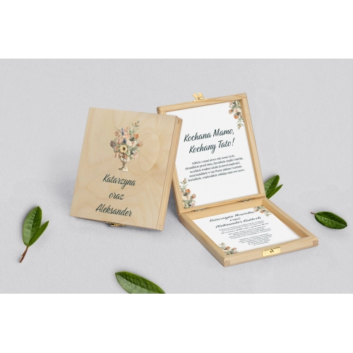 Zaproszenie dla Rodziców - naturalne Rustic Summer Motyw 2