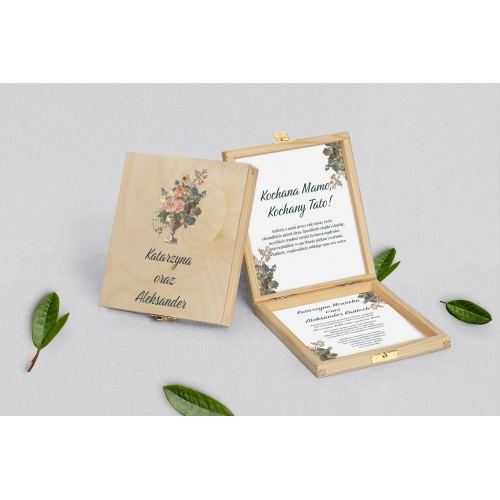 Zaproszenie dla Rodziców - naturalne Rustic Summer Motyw 3