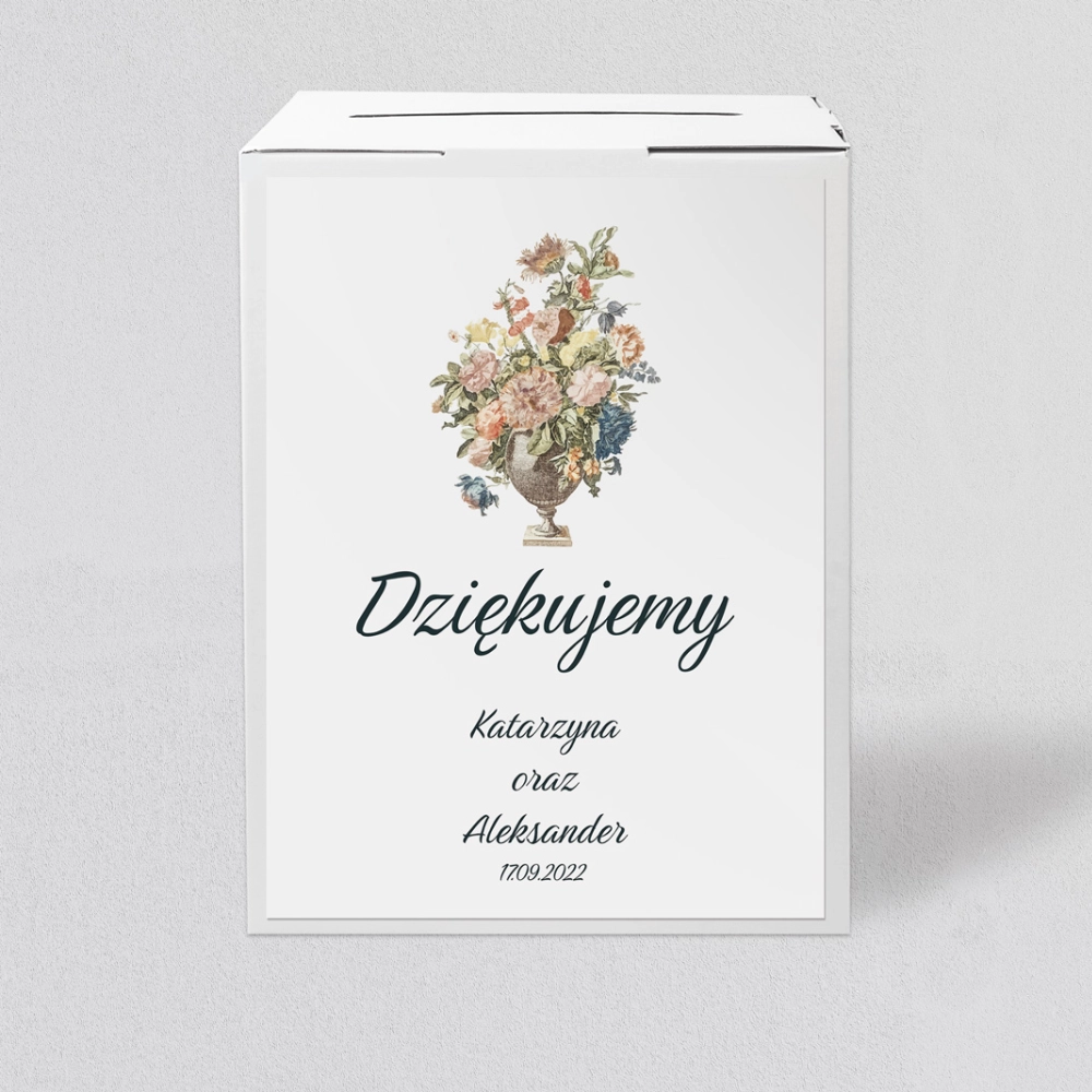 Pudełko na koperty i pieniądze Rustic Summer Motyw 1