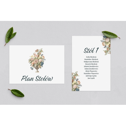 Plan Stołów - Karteczka Rustic Summer Motyw 1