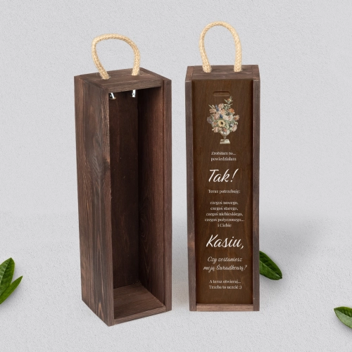 Prośba o Świadkowanie - SNW brązowa Rustic Summer Motyw 2