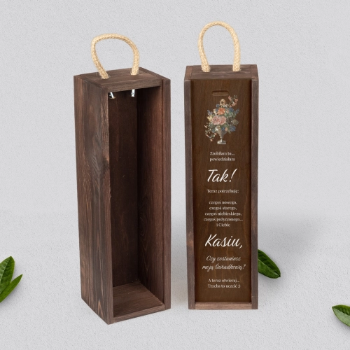 Prośba o Świadkowanie - SNW brązowa Rustic Summer Motyw 3