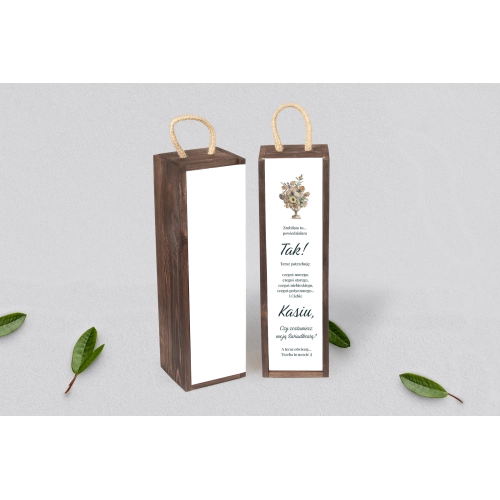 Prośba o&nbsp;Świadkowanie - SNW Akryl brązowa Rustic Summer Motyw 2