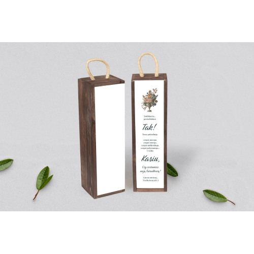 Prośba o&nbsp;Świadkowanie - SNW Akryl brązowa Rustic Summer Motyw 3