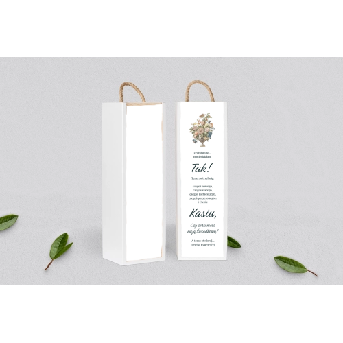 Prośba o&nbsp;Świadkowanie - SNW Akryl biała Rustic Summer Motyw 1