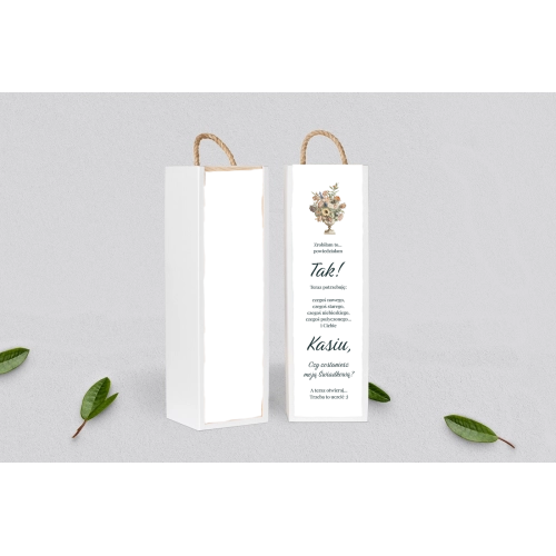 Prośba o&nbsp;Świadkowanie - SNW Akryl biała Rustic Summer Motyw 2