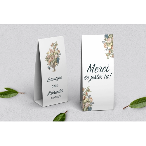 Podziękowanie Merci - Pudełeczko Rustic Summer Motyw 1