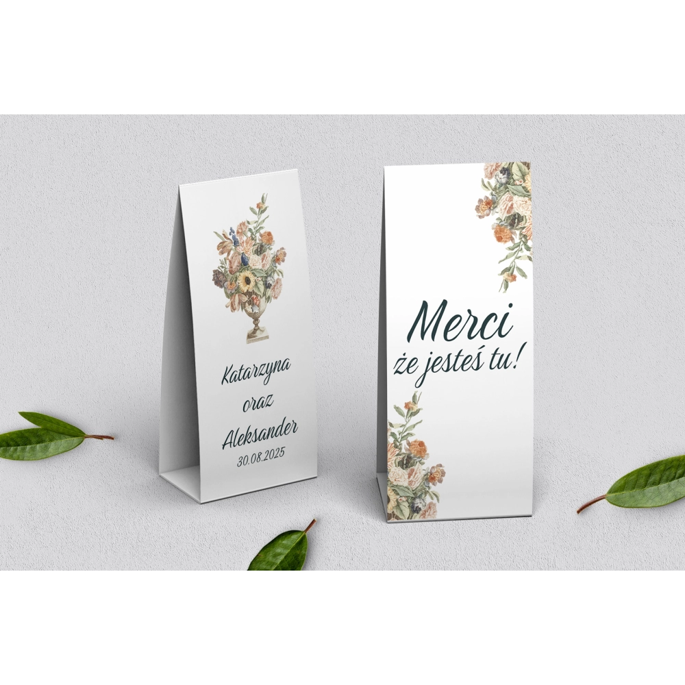 Podziękowanie Merci - Pudełeczko Rustic Summer Motyw 2