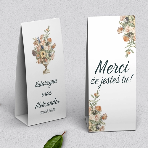 Podziękowanie Merci - Pudełeczko Rustic Summer Motyw 2