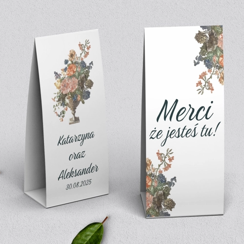 Podziękowanie Merci - Pudełeczko Rustic Summer Motyw 3