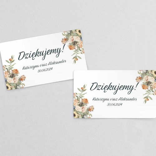 Naklejki na słoiczki weselne Rustic Summer - Arkusz 21 szt Motyw 2