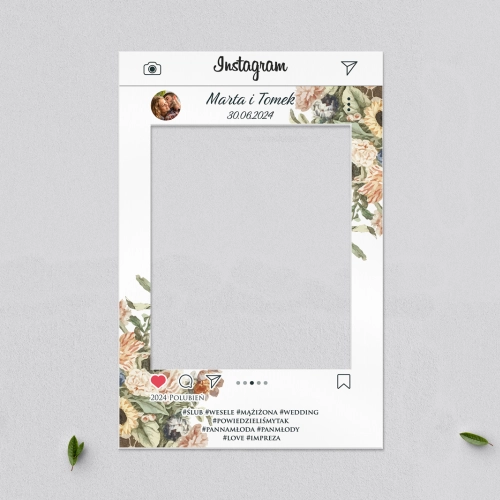 Ramka do zdjęć - Instagram Rustic Summer Motyw 2