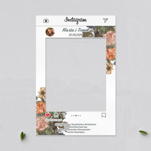 Ramka do zdjęć - Instagram Rustic Summer Motyw 3