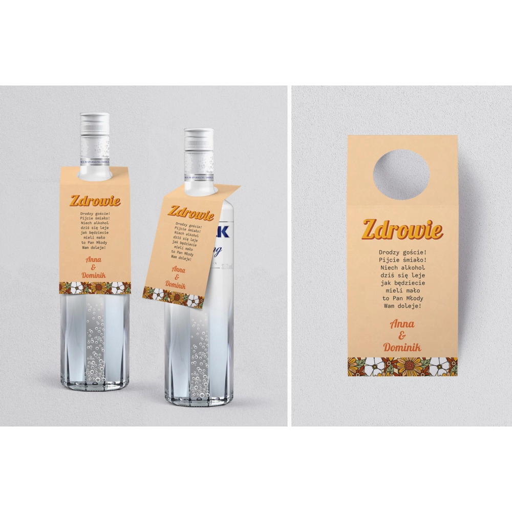 Zawieszka na alkohol oczko Retro Style Motyw 1