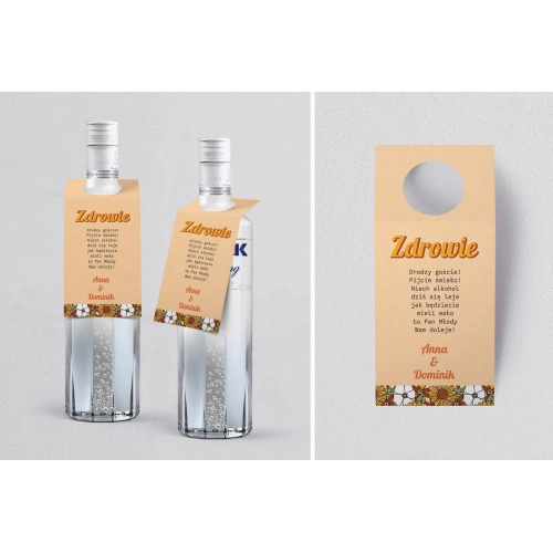 Zawieszka na alkohol oczko Retro Style Motyw 1